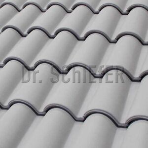 Цельная черепица MT11 серый цементный, cement gray MAZARRON